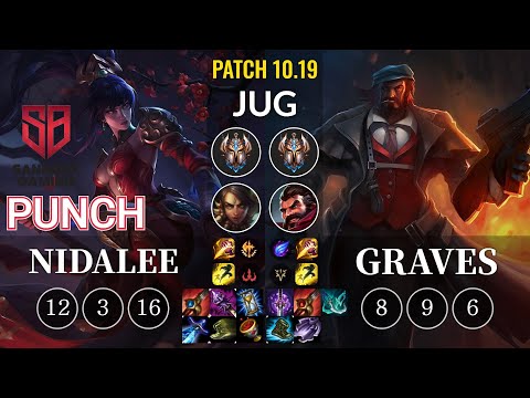 SB Punch Nidalee vs Graves Jungle - KR Patch 10.19