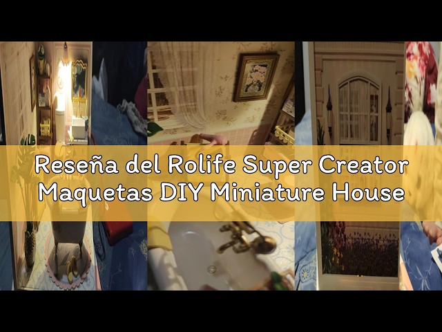 Vídeo relacionado con Rolife Maquetas - DIY Miniature House Diorama Cocina de panadería, Casas Miniaturas para Montar Puzzle 3D Madera Book Nook para Adultos Adolescentes