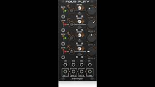Video thumbnail for Behringer announces FOUR PLAY Quad Voltage Controlled Amplifiers and Mixer Module for Eurorack by MusicGearz