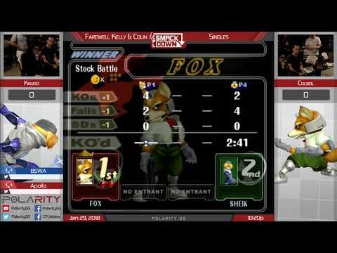 CFL Smackdown 161 Melee - Krudo (Sheik) vs Colbol (Fox) - Singles
