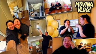 VLOG ― moving in w/ bestie!!! + crying, saying goodbye, new apartment, unpacking, eating good food!