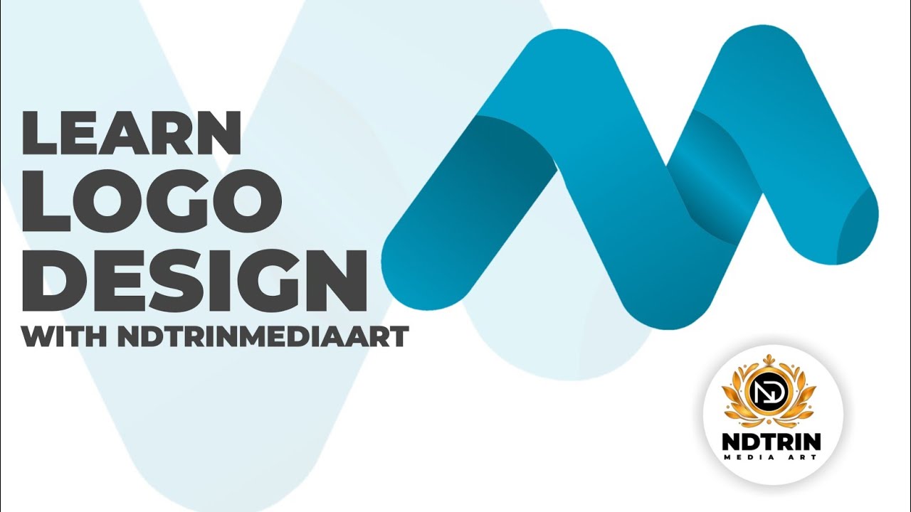 (speedart) letter M | learn logo design with ndtrinmediaart |how to make logo in vector ink