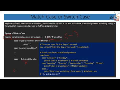 Programming In Python Basic 17 Match Case And Switch Case