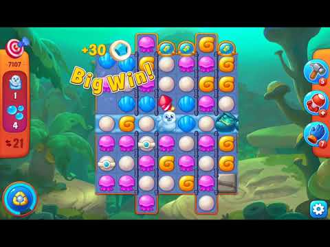 Fishdom 2021 - Challenge Level 7107   #playrix #fishdom #gaming
