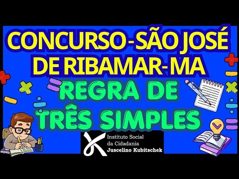 SÃO JOSÉ DE RIBAMAR-MA- Aula 3- #concurso #institutojk #matematica #maranhão