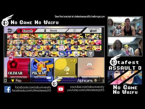 Frio (Pikachu, Olimar) vs Alphicans (Pikachu) - Otafest Assault 3 - Smash 4 Winners