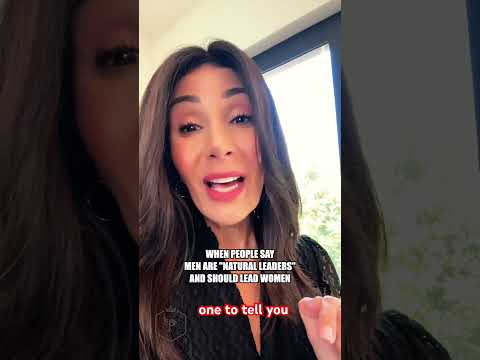 When people say men are natural leaders!