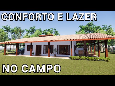 Casa para Sítio com 3 Quartos e Varanda | P3