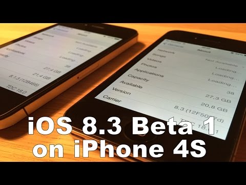 iOS 8.3 beta 1 on iPhone 4S vs iOS 8.1.3