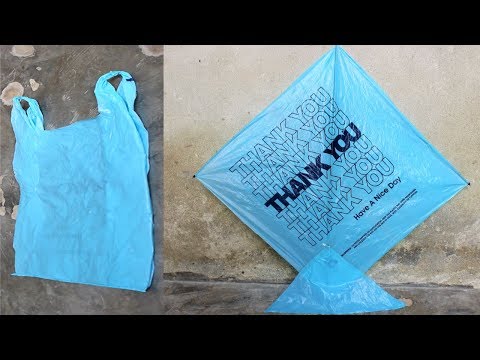 How to make a  plastic bag kite at home Video