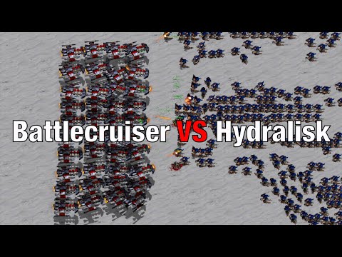 Can 40 Battlecruisers beat 400 Hydralisks?