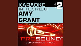 Love Has A Hold On Me (Karaoke Instrumental Track) (In the style of Amy Grant)