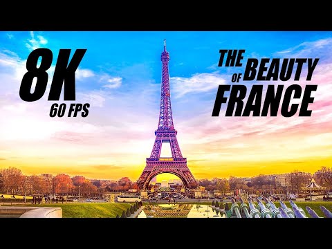 Paris 8K ULTRA HD - Scenic Drone Relaxation Video With Calming Piano Music Video