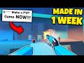 I Made a Roblox PVP Game in 1 Week