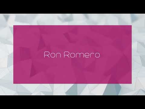 Ron Romero - appearance