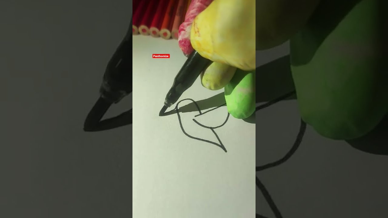 how to draw a hummingbird. #penthomize