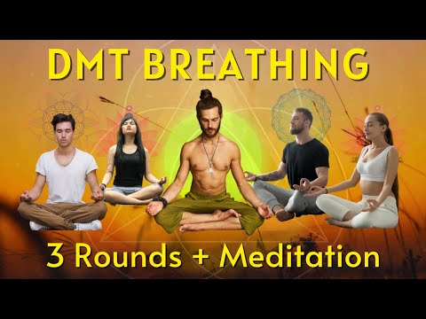DMT Breathing - "Fire & Ice" Wim Hof Style + Mastery Meditation (3 Rounds)