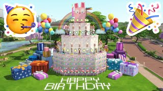 🥳 HAPPY 20TH BIRTHDAY SIMS!!! 🎉 Birthday Cake Restaurant! (Let's Build in the Sims 4)