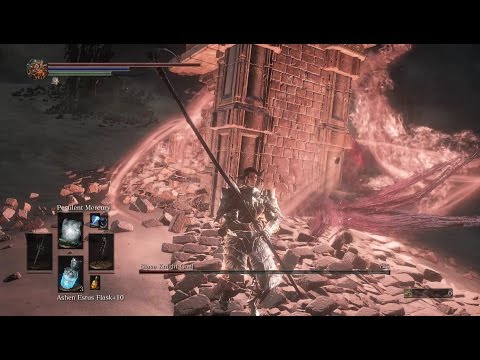 Dark Souls 3 - Sorceries Only Boss Fight #33 - Slave Knight Gael (Pestilent Mercury Method) (SL:100)