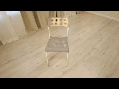 Обеденный стул ADDE (mod.C-049) металл/пластик, 39х49х78, Grey (серый) /White (белый) арт.19256 в Ульяновске - видео 11