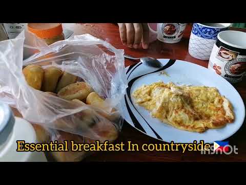 TYPHICAL BREAKFAST IN COUNTRYSIDE 🇵🇭 #lifeincountryside  #carabaomilk
