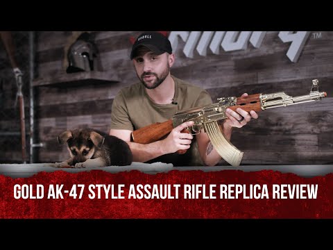 DENIX Gold Replica AK-47 Style Assault Rifle Replica Gun Review FEATURING NOVA!