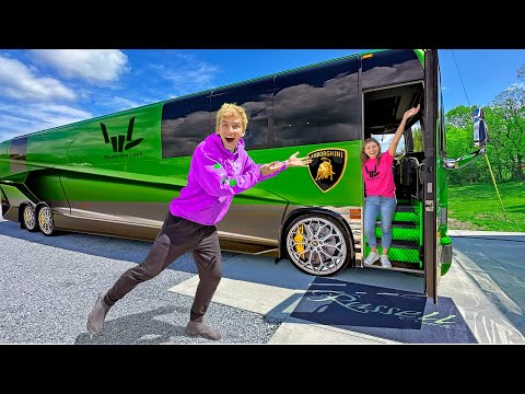 We Bought a LAMBORGHINI TOUR BUS!!