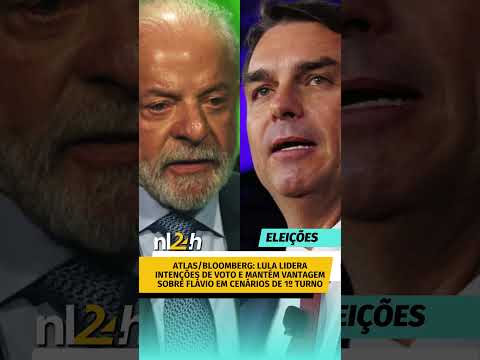 #ELEIÇÕES - Atlas/Bloomberg: Lula segue à frente de Flávio em cenários de 1º turno=