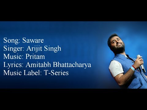 "Saware" Full Song With Lyrics ▪ Arijit Singh ▪ Pritam ▪ Phantom