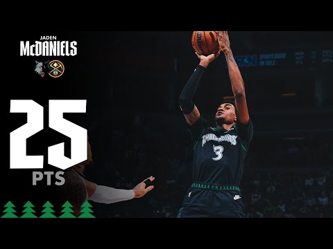Jaden McDaniels 25 Punkte gegen die Denver Nuggets | 27.10.25