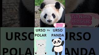 Conhecendo os animais, som dos animais #shorts #animais #somdosanimais #kidssongs  #ursos #panda