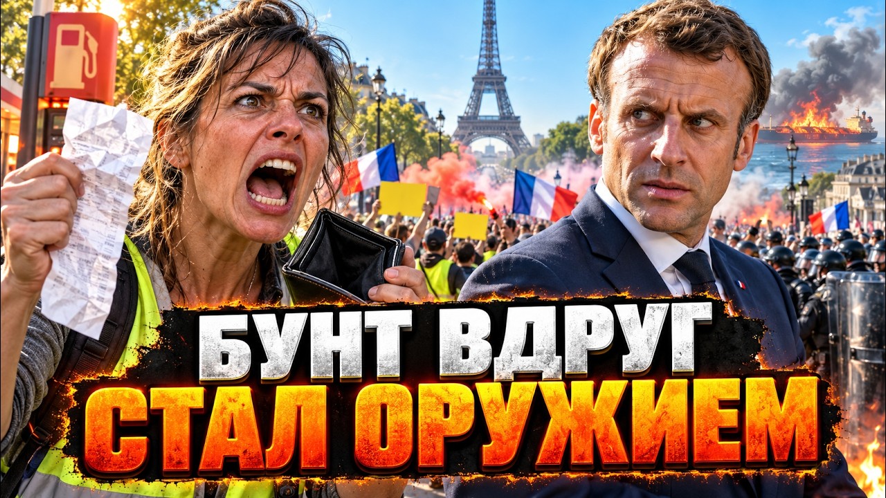 ФРАНЦИЮ НАЧАЛИ КАЧАТЬ / ПАРИЖ НА ГРАНИ ВЗРЫВА/ ТРАМП ПОДХВАТИЛ КРЕМЛЁВСКУЮ Р?
