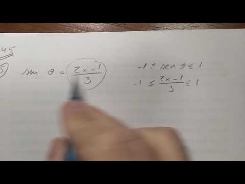 Trigonometria FC: exercício 10 - Seno: Condição de existência