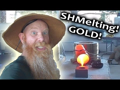 Fun Smelt of Blue Chip Soil Sample (Nice gold bead)