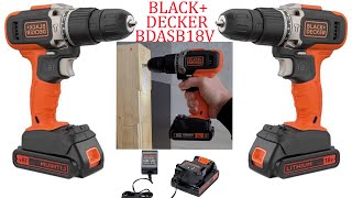 BLACK+DECKER 2 Speed Hammer Drill BDASB18V TESTING