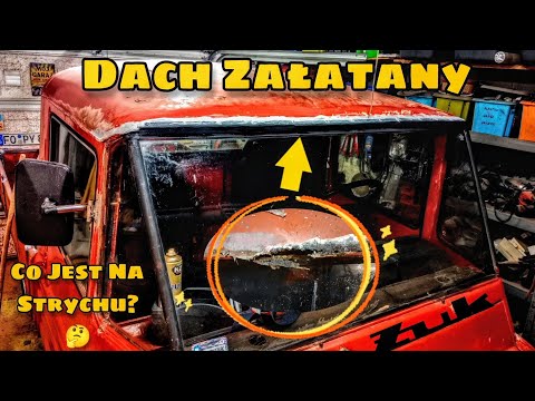 Dach już nie przecieka 😁  Żuk Żony 🛻 Blacharka bez spawania? S01E19 #żuk #gratem #motoQba