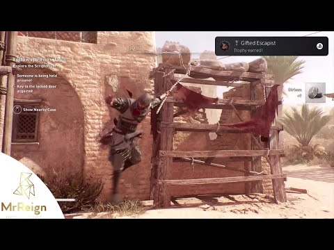 Assassin's Creed Mirage - Gifted Escapist Trophy Achievement Guide - 20 Scaffolds Farming Method