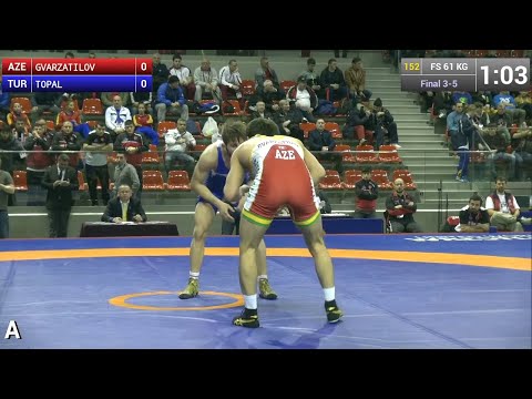 BRONZE FS - 61 kg: Recep TOPAL (TUR) df. Akhmednabi GVARZATILOV (AZE), 5-4