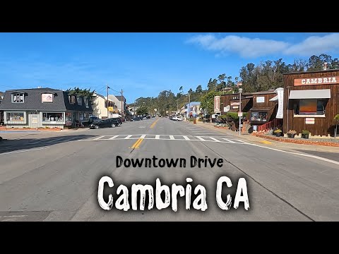 Downtown drive in Cambria CA