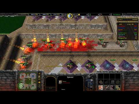 ( talked video ) Splatter Maze TD V1.1 - Warcraft 3 - Battlenet
