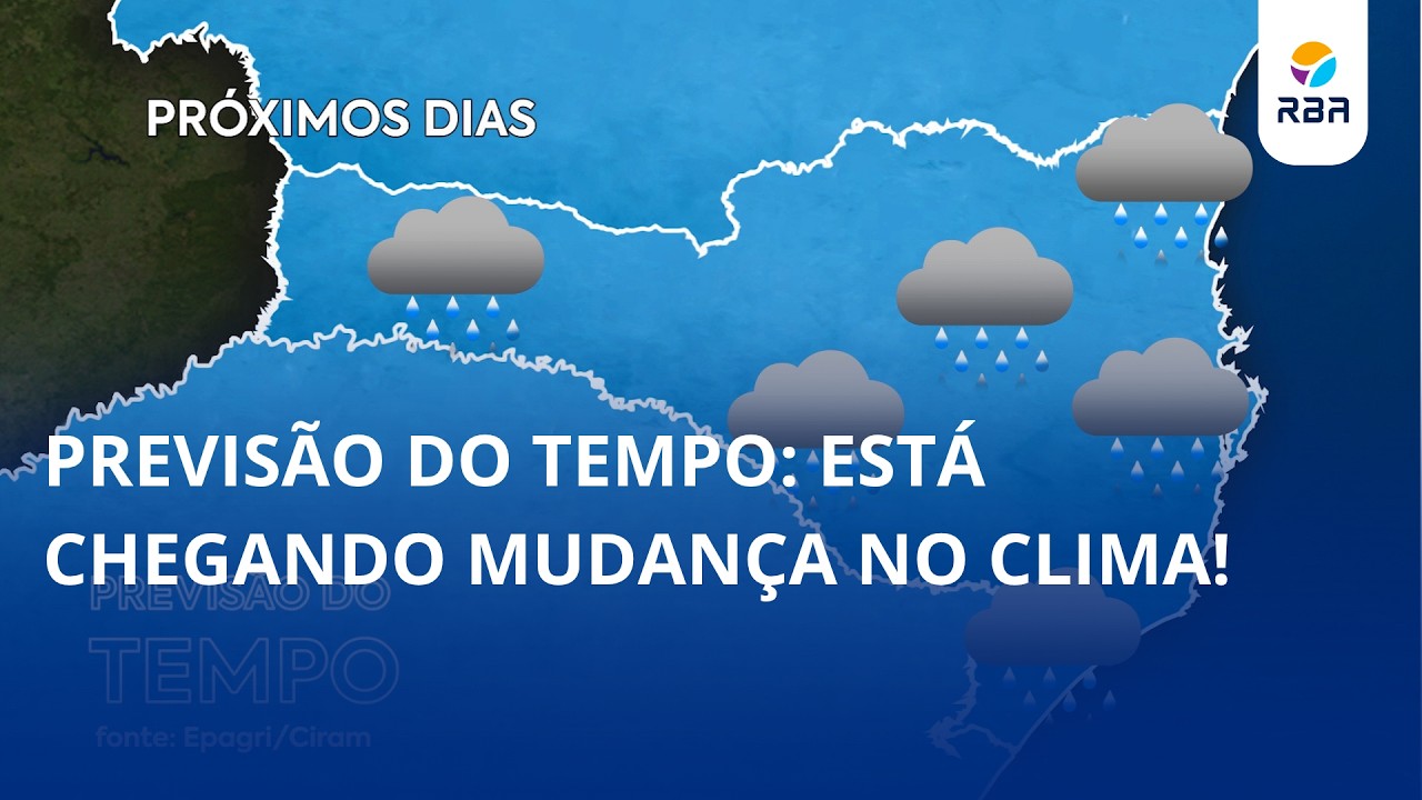 Previsão do tempo: está chegando mudança no clima!