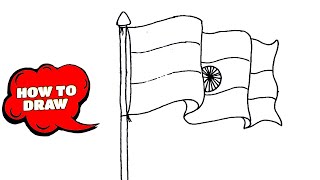 How to Draw Flag of india (National Flag)  Indepen
