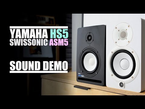 фото студийные мониторы swissonic asm5 0