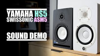 Video thumbnail for Swissonic ASM5  ve  Yamaha HS5  ||  Sound Comparison by DSAUDIO.review