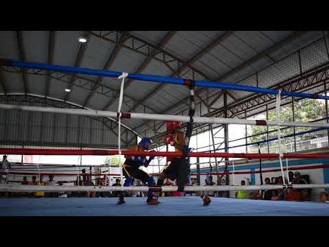 pelea de boxeo participación Escuela Jauri Mercado