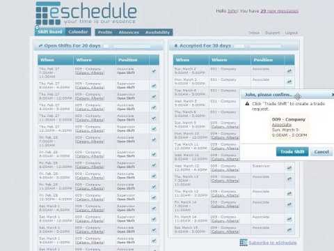 Eschedule Tutorial Understanding The Shift Trade Workflow