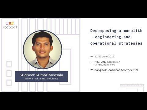 Decomposing a monolith - engineering and operational strategies we have gleaned from our experience