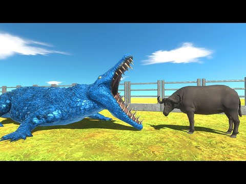 BLUE PURUSSAURUS Deadly Run - Animal Revolt Battle Simulator