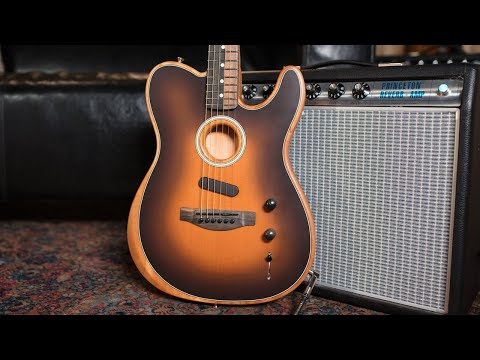 2024 Fender American Acoustasonic Telecaster Sunburst B-Stock w/gig bag image 26
