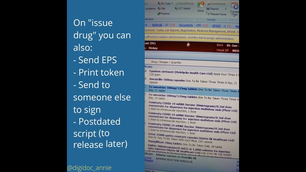 📚 How to guide 📚 👀 Send EPS request on EMIS #practicemanager #gp